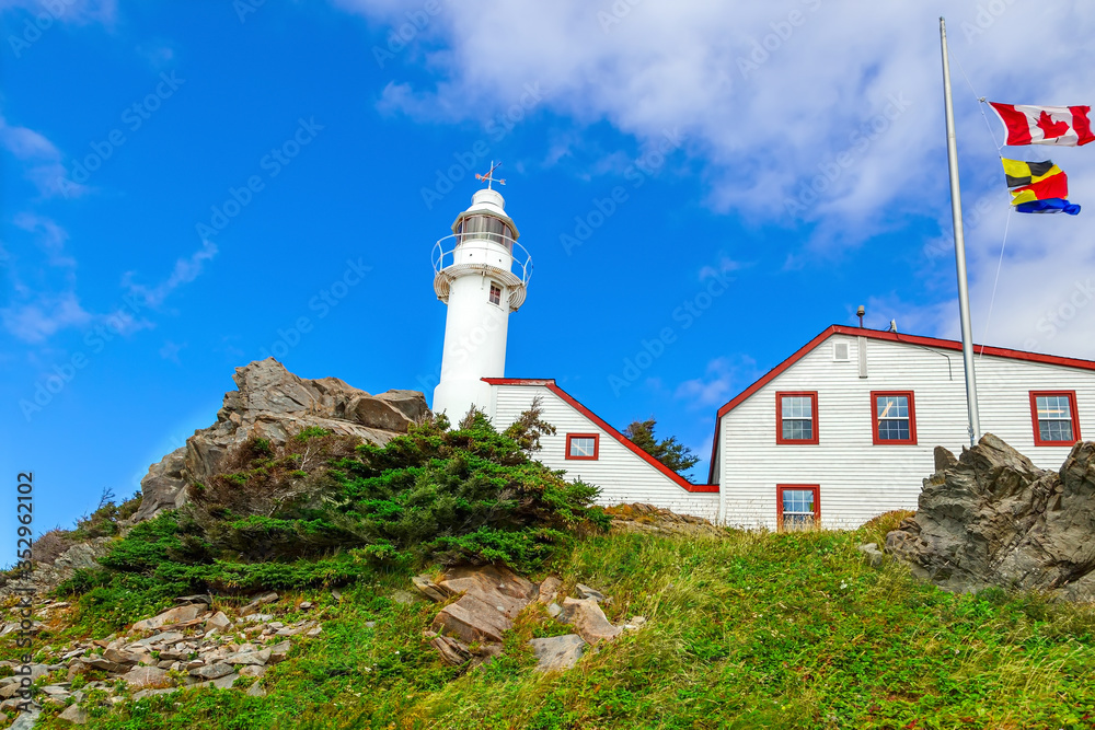 Lobster Cove Head Lighthouse in Gros Morne National Park, Newfoundland, Canada