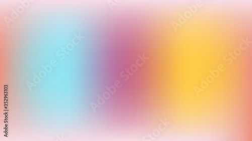Gradient background with colorful fill.