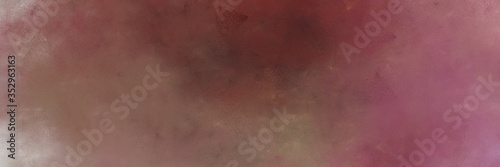 beautiful pastel brown, ash gray and rosy brown colored vintage abstract painted background with space for text or image. can be used as horizontal background texture