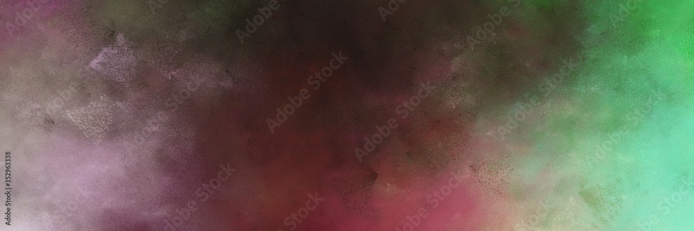 beautiful abstract painting background texture with old mauve, dark sea green and rosy brown colors and space for text or image. can be used as horizontal background texture