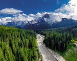 Mountain landscape in Dolomiten, Italy