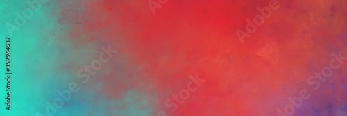 beautiful abstract painting background graphic with moderate red, light sea green and gray gray colors and space for text or image. can be used as postcard or poster