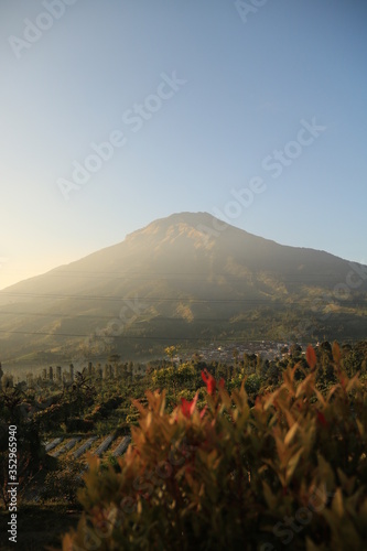 view of the mountains sindoro