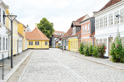Bild auf Leinwand HC Andersen house in Old town Odense Danmark