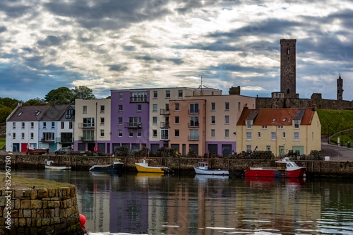 St Andrews harbour and waterfront, Fife, Scotland, UK