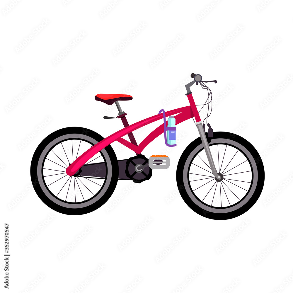 Sport bicycle illustration. Wheels, driving, road. Cycling concept. illustration can be used for topics like activity, vehicle, driving