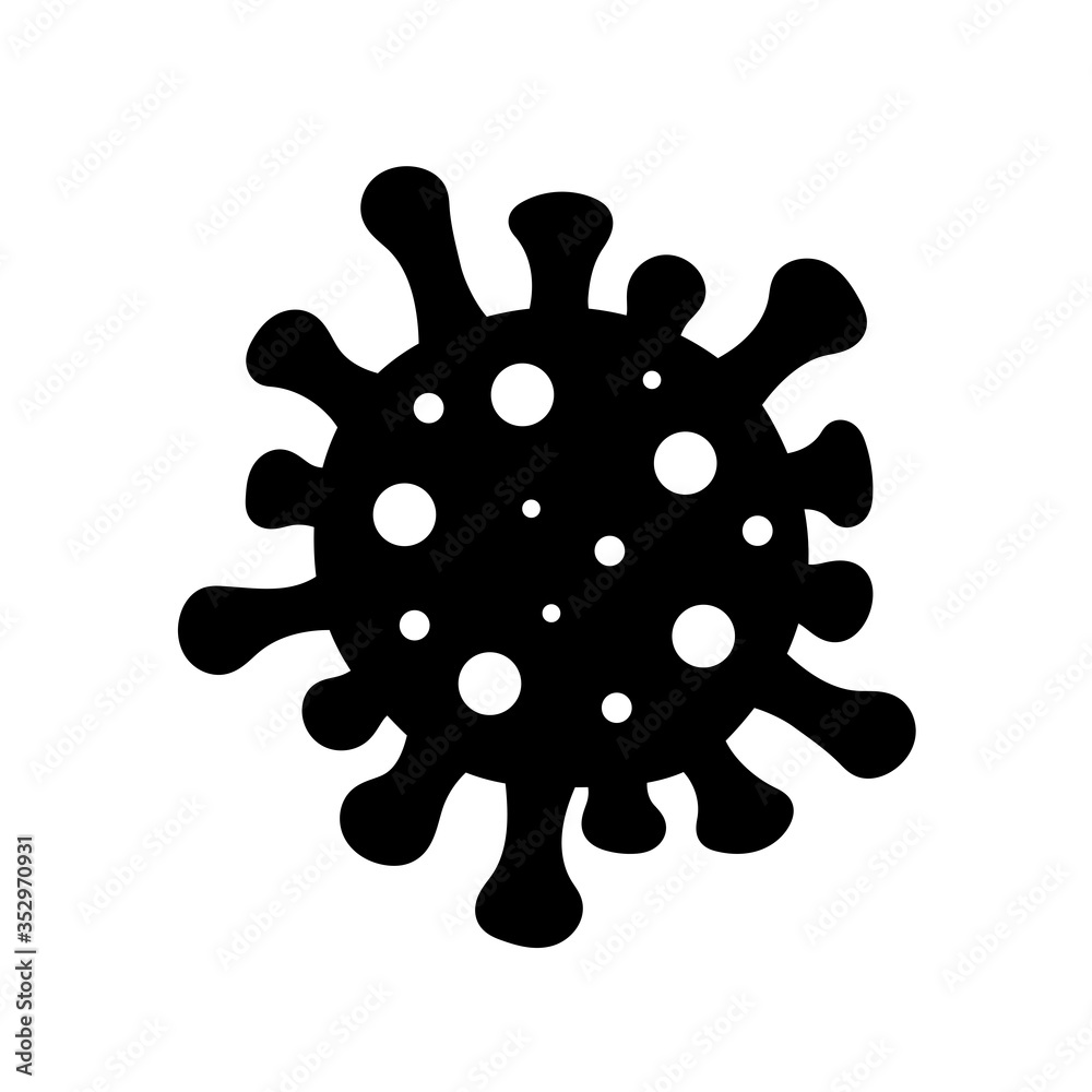 Coronavirus Covid-2019 Cell Icon Coronavirus Covid-2019 Cell Icon