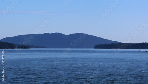 view of the lake and mountains