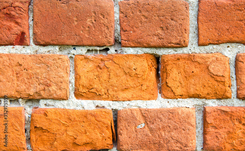 Red brick vintage wall background