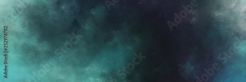 beautiful abstract painting background texture with very dark blue, cadet blue and teal blue colors and space for text or image. can be used as postcard or poster