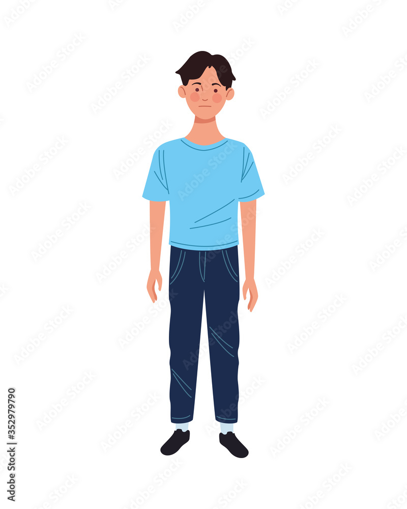 young man avatar character icon