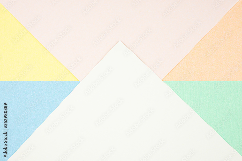 Abstact soft pastel texture, tritangle space element for infographic.Template for presentation or background. options, parts, steps or processes concept. View from top, Flat lay, Copyspace. Abstact soft pastel texture, tritangle space element for infographic.Template for presentation or background. options, parts, steps or processes concept. View from top, Flat lay, Copyspace.