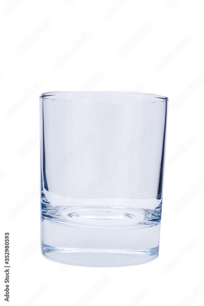 The glass for differnet drink in the bar on the white background The glass for differnet drink in the bar on the white background