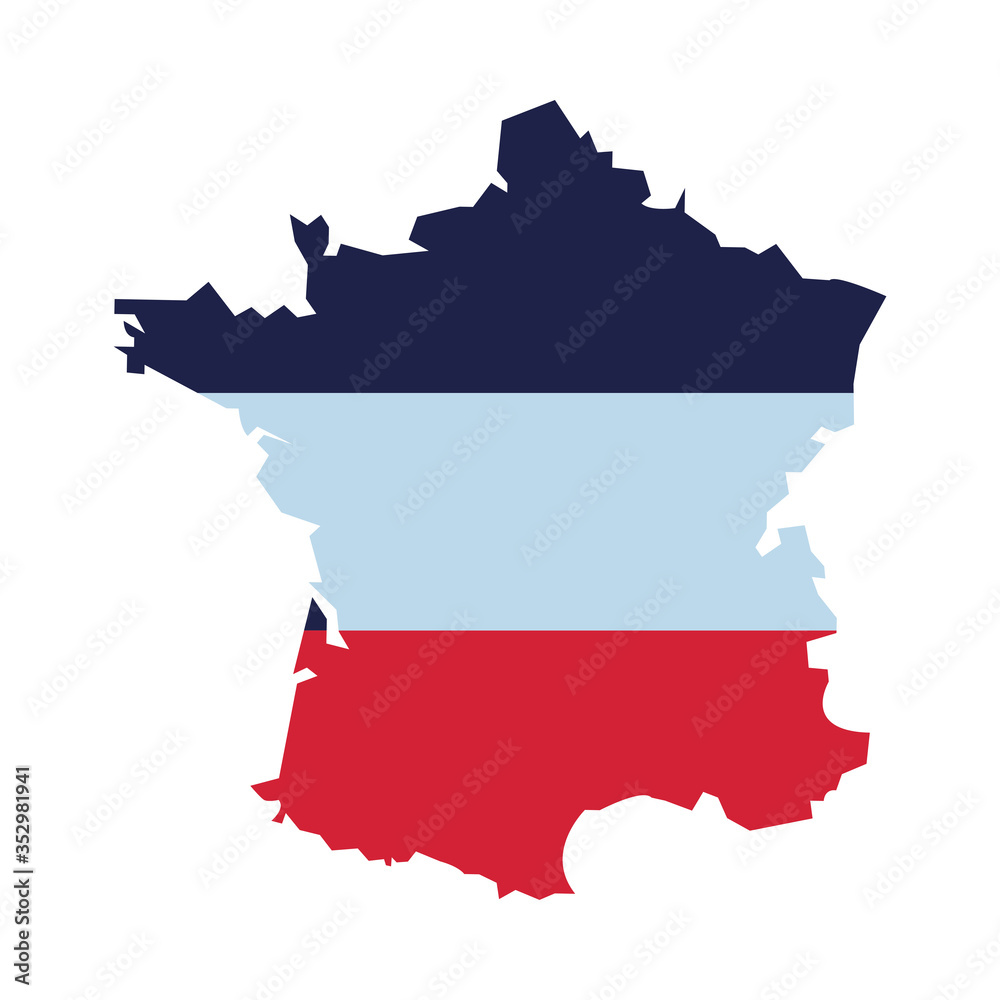 Fototapeta premium france flag and map icon