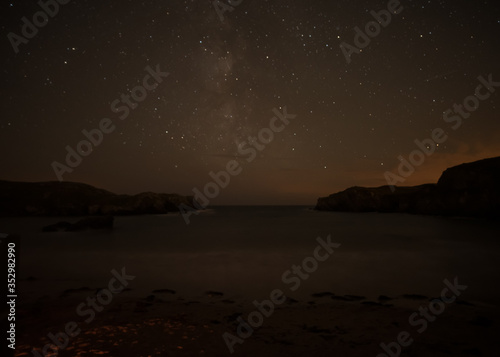 The Milky Way from Anglesey beach © Cristina