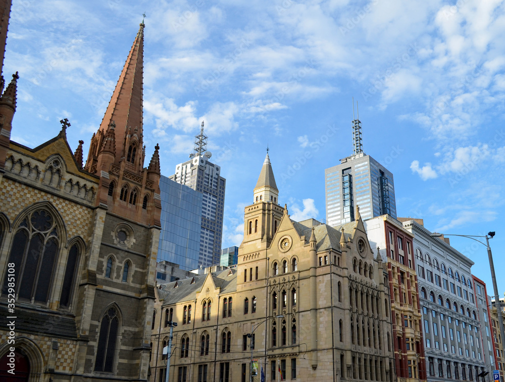 Towers in the CBD of Melbourne