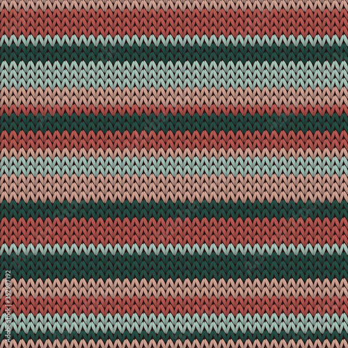 Cotton horizontal stripes knitted texture 
