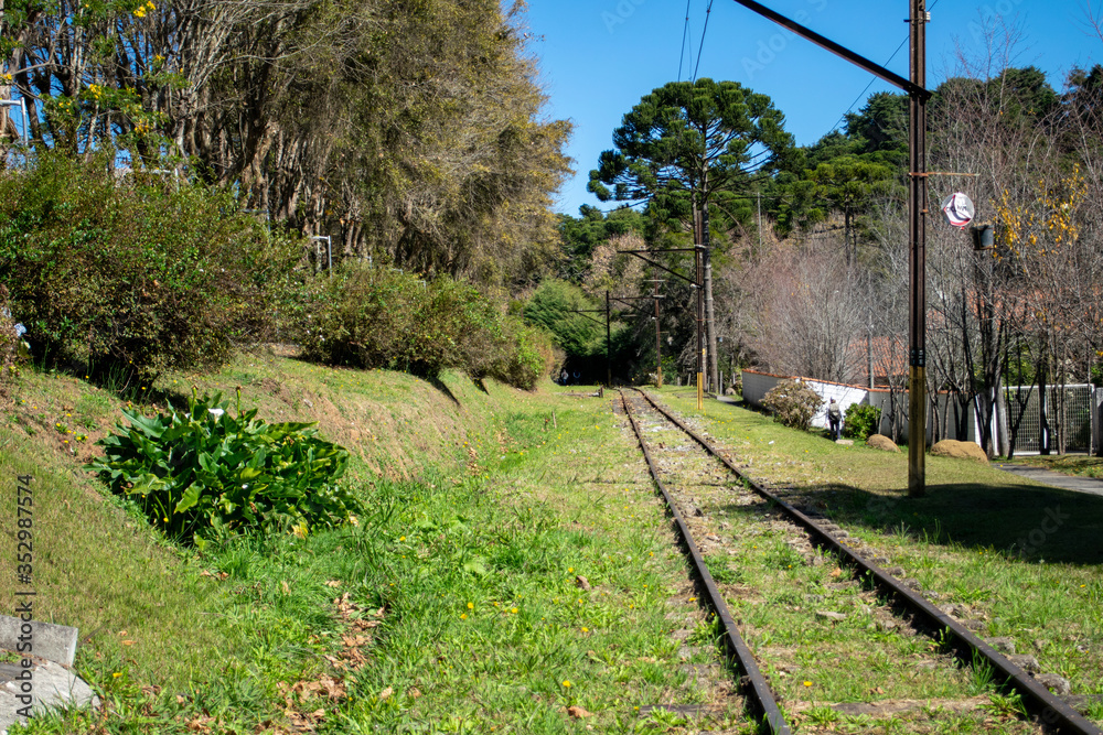 tracks of the Campos do Jordao railway
