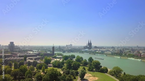 Stadtaufnahmen Cologne Drone