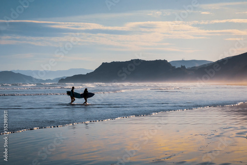 Photography Hazy summer evening at the beach, Makorori Beach, Gisborne, New Zealand