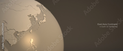 3d rendering continent in earth. earth rendering graphic background. 