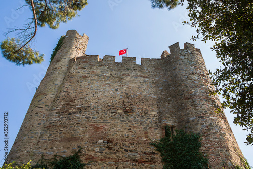 Anadoluhisari is a medieval fortress on the Anatolian side of the Bosporus. Istanbul, Turkey