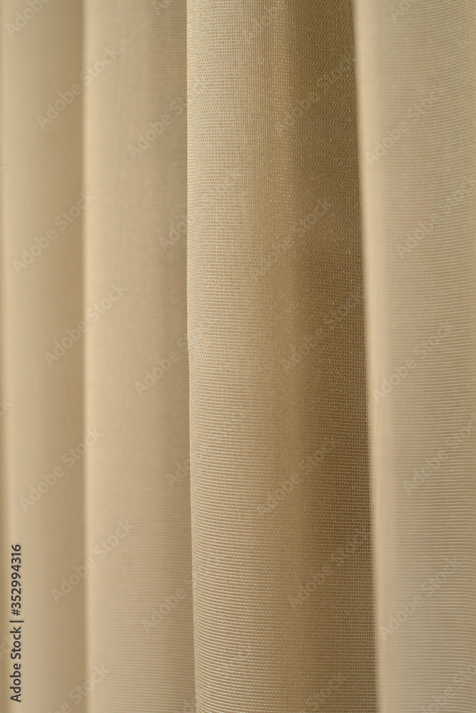Brown tulle background in home interior Brown tulle background in home interior