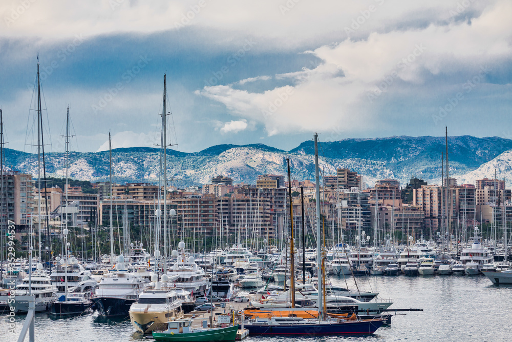 Mallorca Mountains Beyond Marina