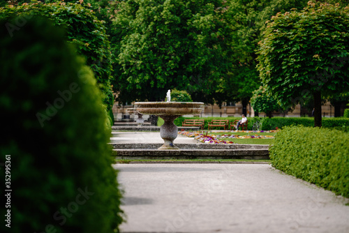 The Hofgarten is a garden in the center of Munich, Bavaria, Germany. photo