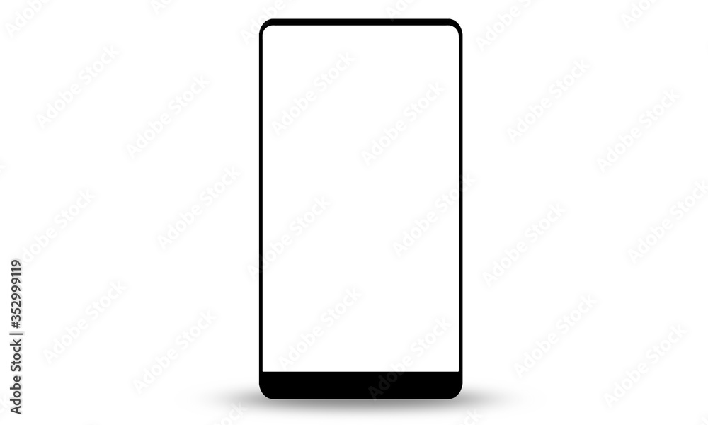 Modern mobile phone Designed to have a thin edge Modern mobile phone Designed to have a thin edge