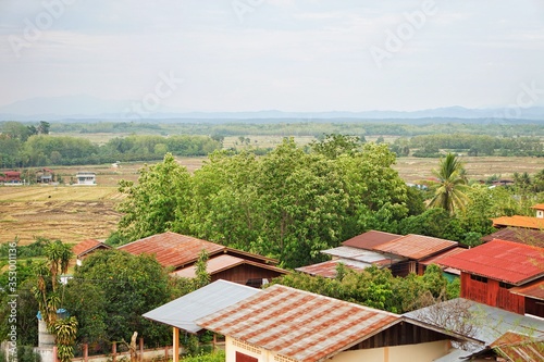 aerial view of the village