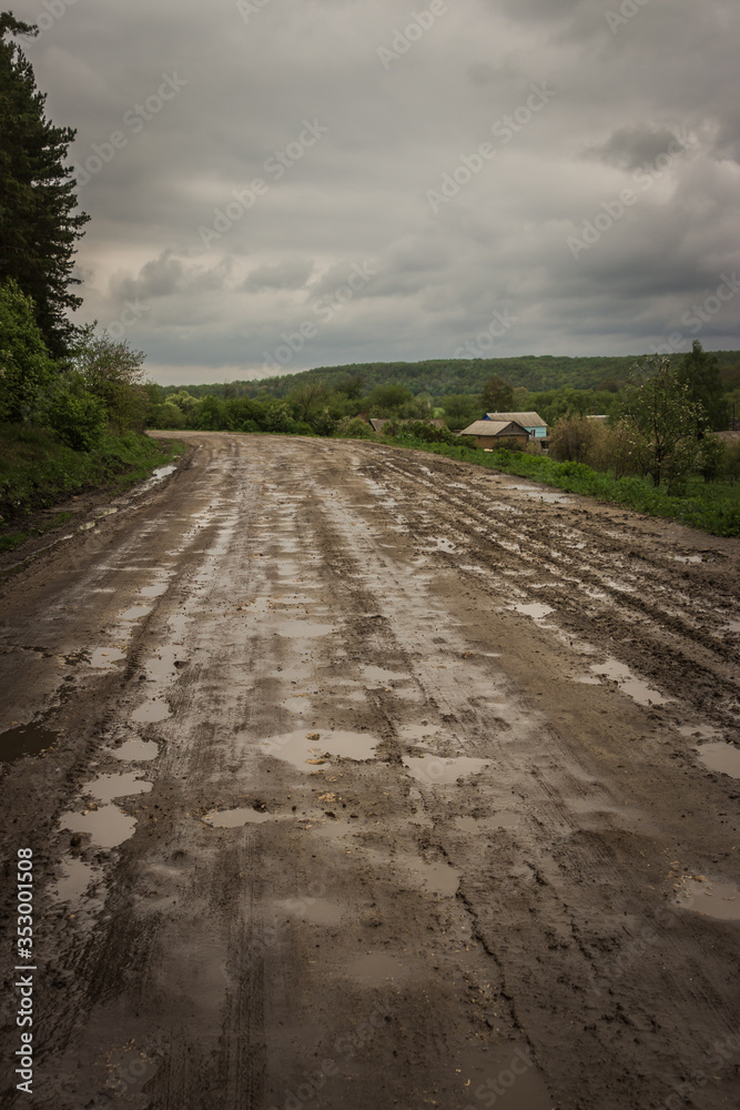 terrible roads in rural areas in the Russian Federation terrible roads in rural areas in the Russian Federation