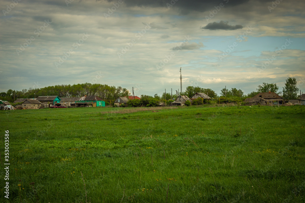 summer landscape in rural areas of the Russian Federation summer landscape in rural areas of the Russian Federation