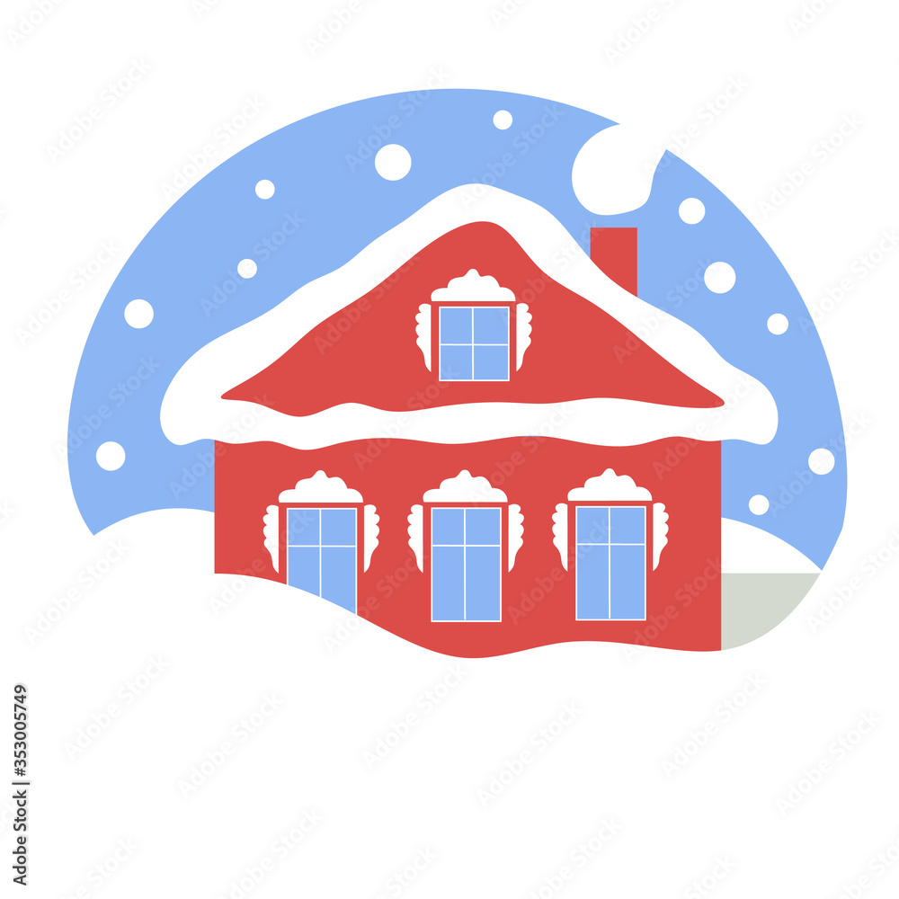 rustic Russian traditional house in winter rustic Russian traditional house in winter