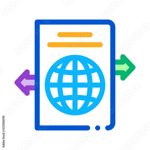 choosing place to go icon vector. choosing place to go sign. isolated contour symbol illustration
