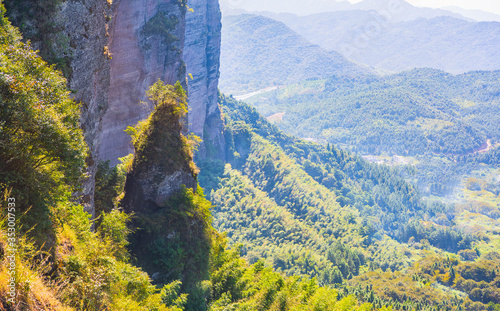 Sunny day at Xiaowudang Mountain, Longnan County, Ganzhou, Jiangxi, China photo