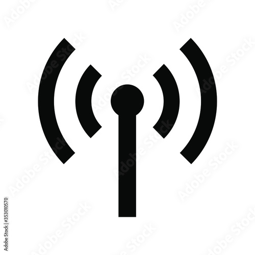 Anthena icon in trendy flat style isolated on white background. Anthena wireless symbol for your web site design, logo, app, UI. Vector illustration, EPS10

