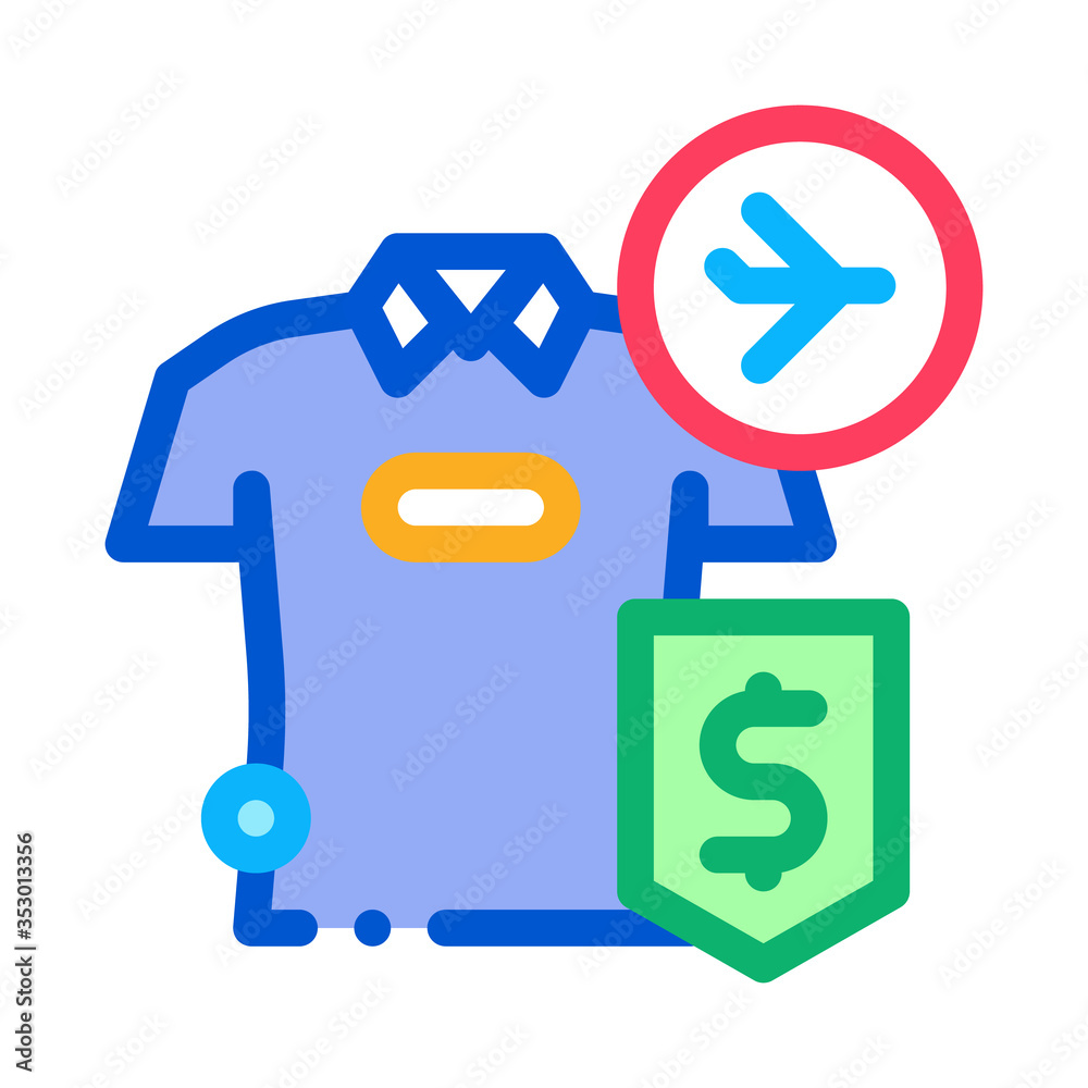 purchase cash t-shirt duty free icon vector. purchase cash t-shirt duty free sign. isolated contour symbol illustration purchase cash t-shirt duty free icon vector. purchase cash t-shirt duty free sign. isolated contour symbol illustration