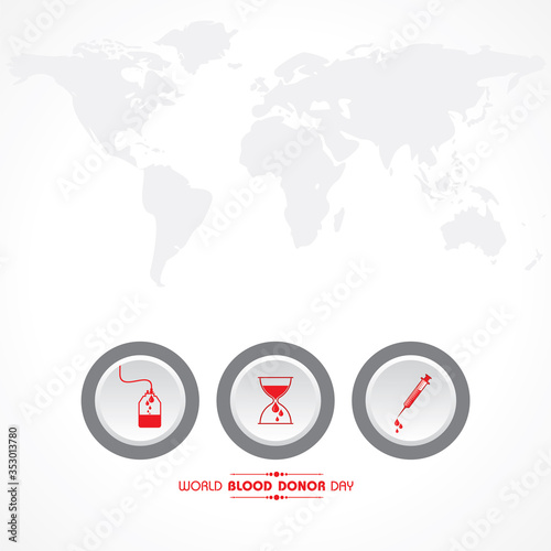 World Blood Donor Day.Donate Blood Concept