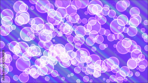 purple bubles on a blue background