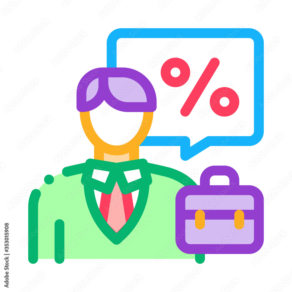 realtor for profit interest icon vector. realtor for profit interest sign. isolated contour symbol illustration realtor for profit interest icon vector. realtor for profit interest sign. isolated contour symbol illustration