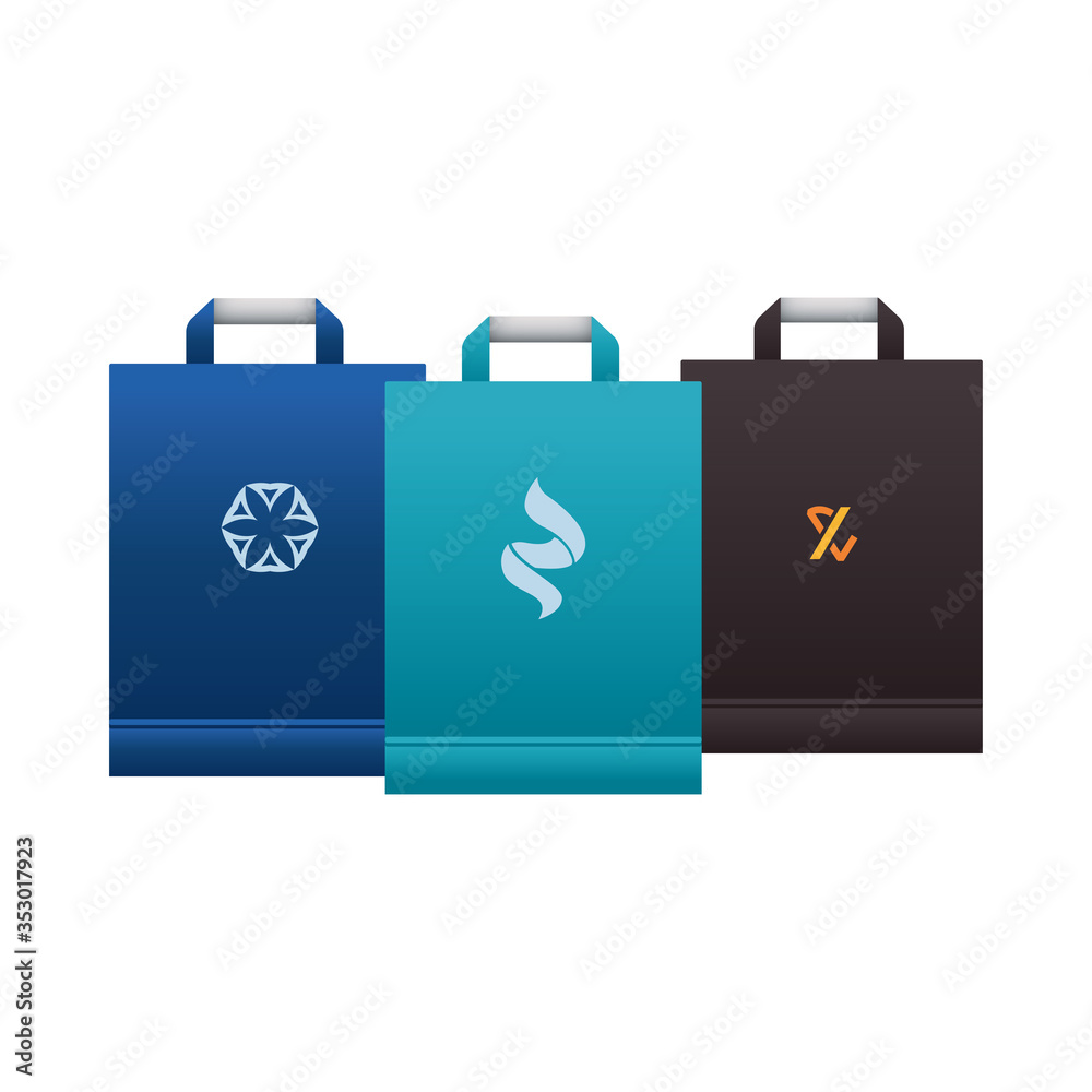 shopping bags with stationery templates shopping bags with stationery templates
