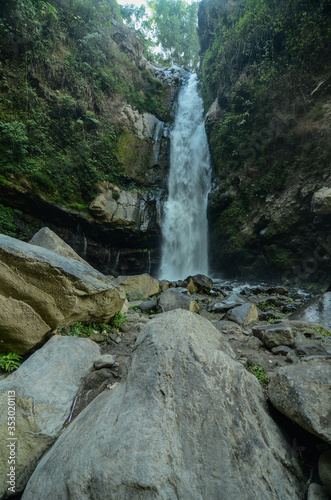 the beauty of the Kedung Kayang waterfall Magelang Indonesia 