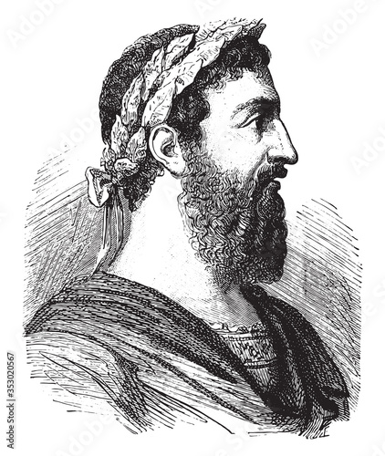 Julian emperor. vintage illustration.