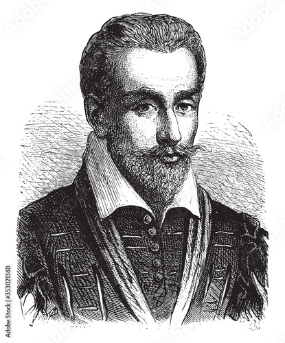 Henri Second vintage engraving