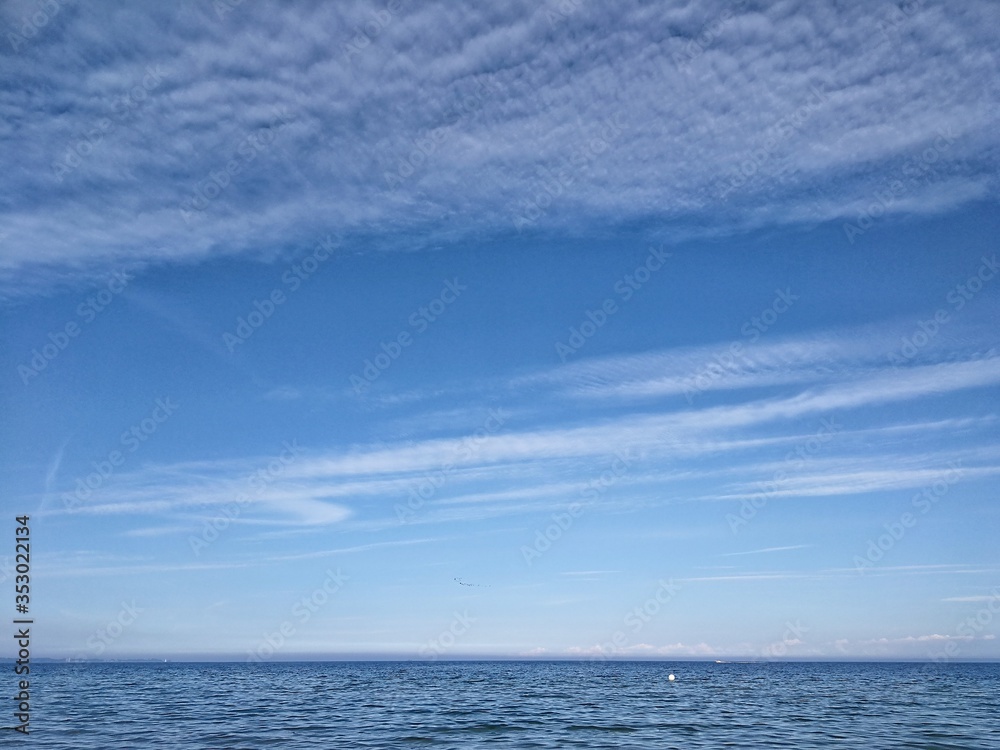 blue sky and clouds