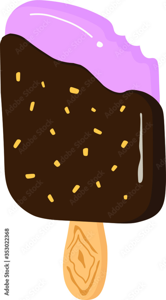 Ice cream stick icon Ice cream vector Ice cream stick icon Ice cream vector