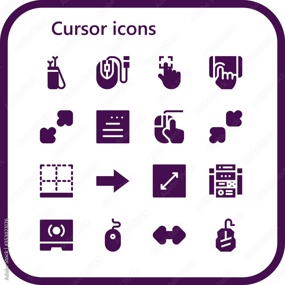 cursor icon set cursor icon set