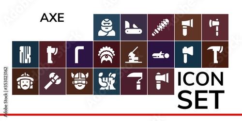 axe icon set