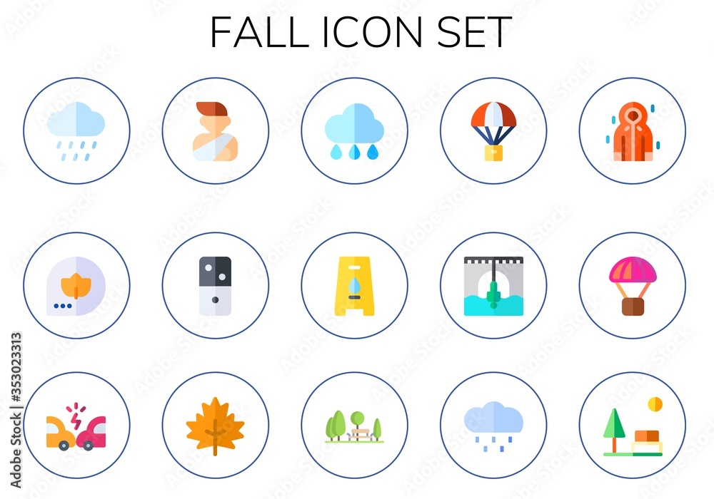 fall icon set fall icon set